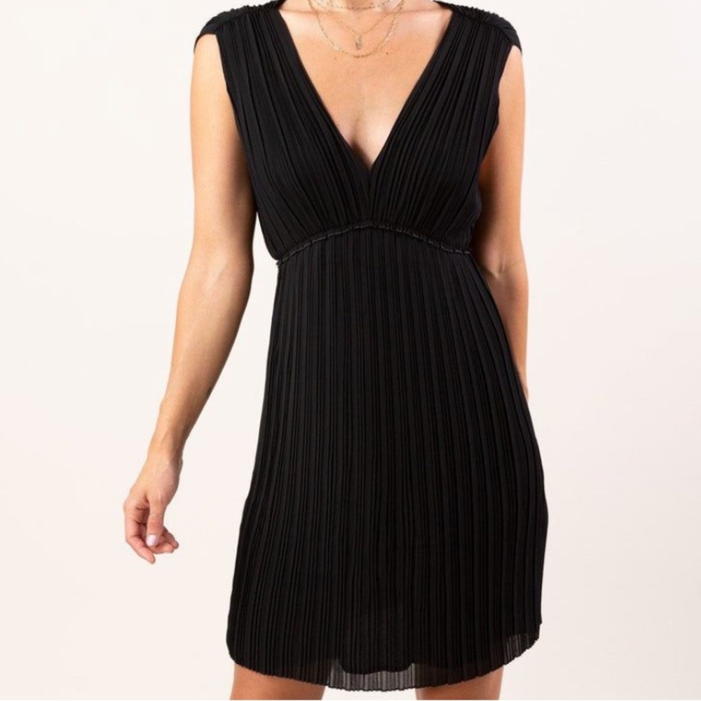 Lovestitch pleated mini dress